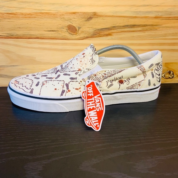Vans X Harry Potter Mauraders Map Classic Slip On - Picture 4 of 8